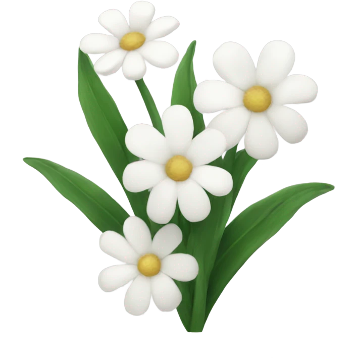 white flowers emoji