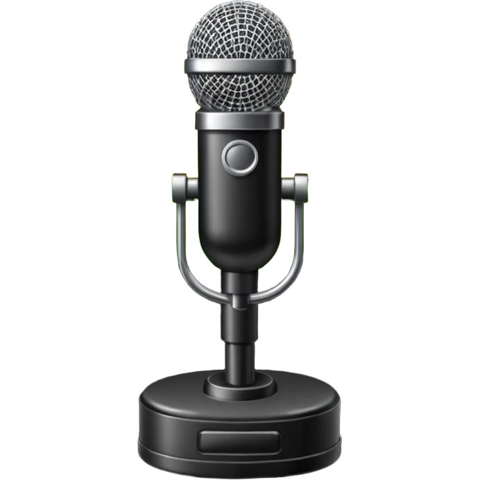 Microphone stage glow  emoji