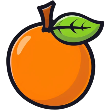 orange fruit emoji