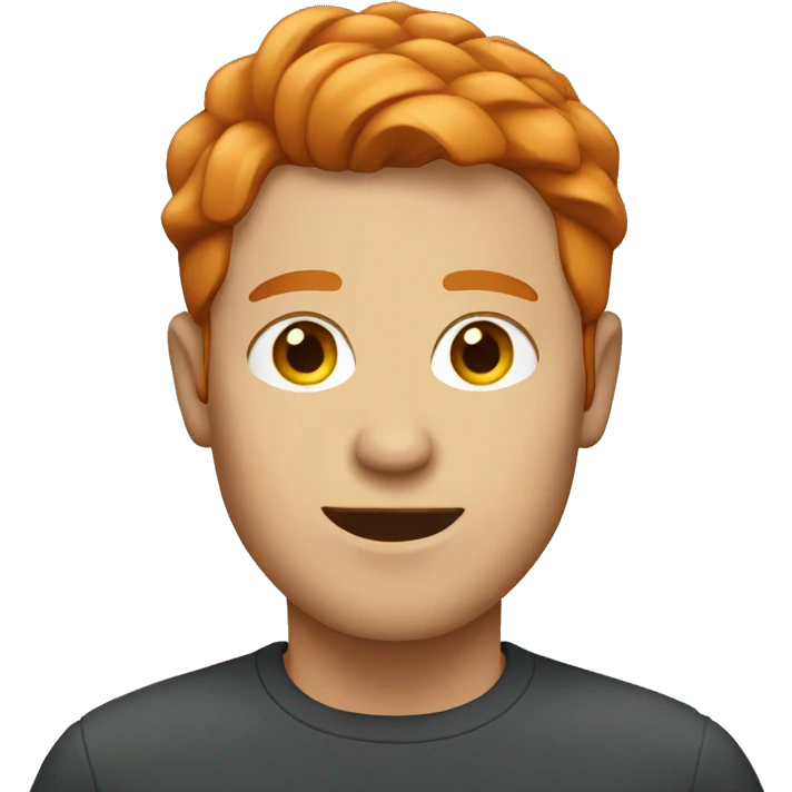 male with ginger hair emoji