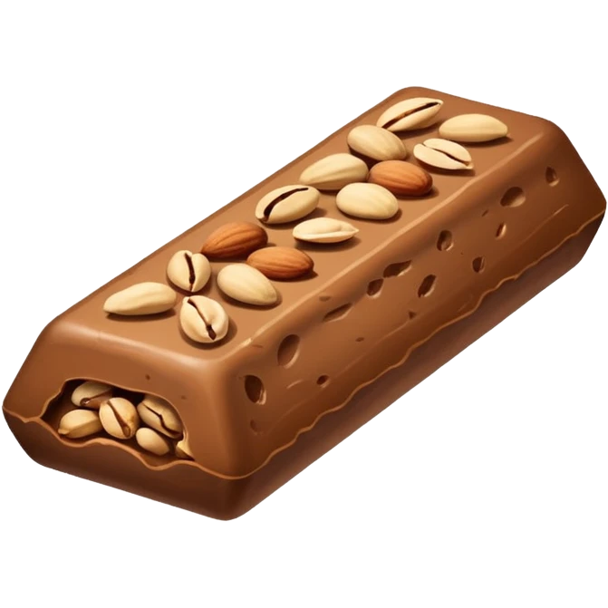 protein bar with nuts emoji