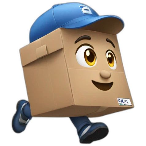 running mailman emoji