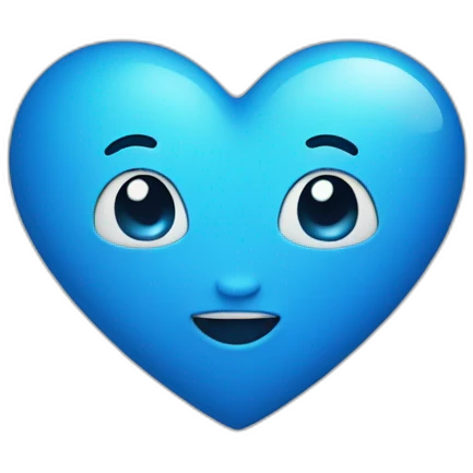 blue heart emoji