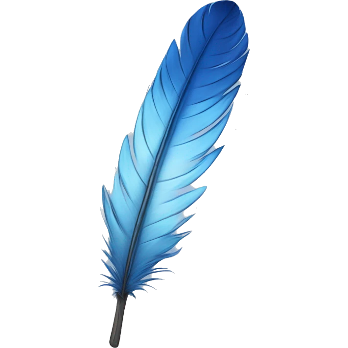 Blue jay feather emoji