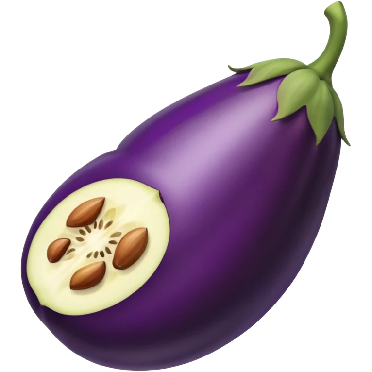 brinjal with small piece  emoji