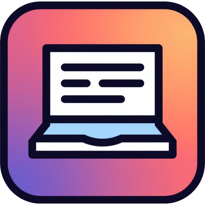 Simple website header logo with modern design emoji