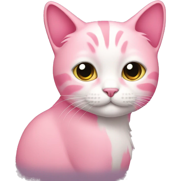Pink cat emoji
