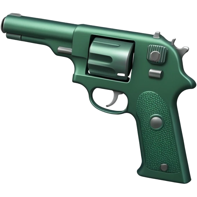 pistol dark green emoji