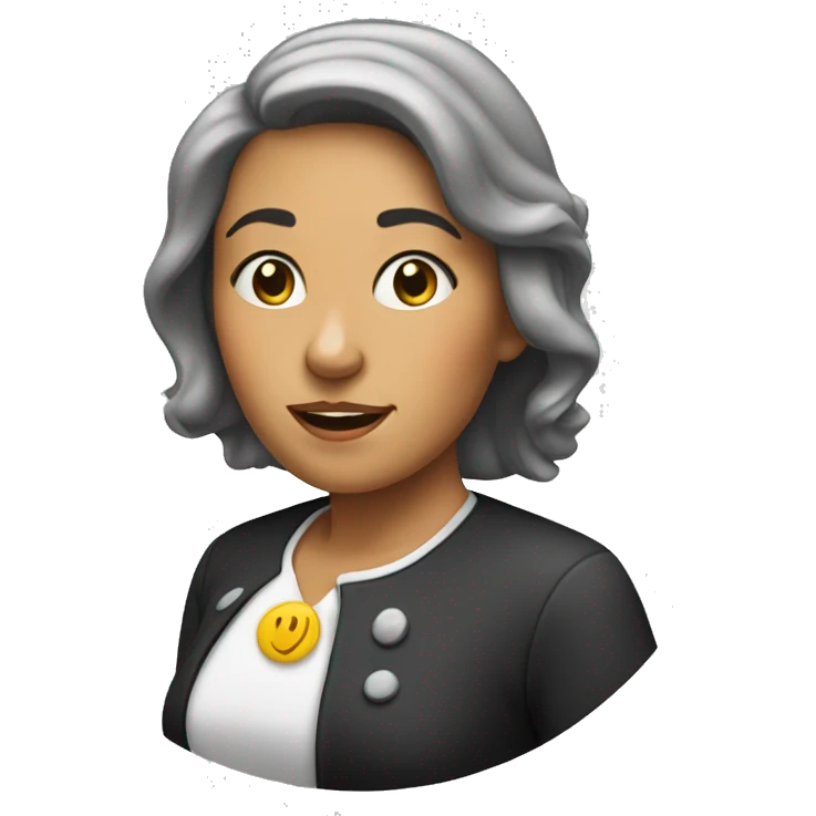 lady pressing button emoji