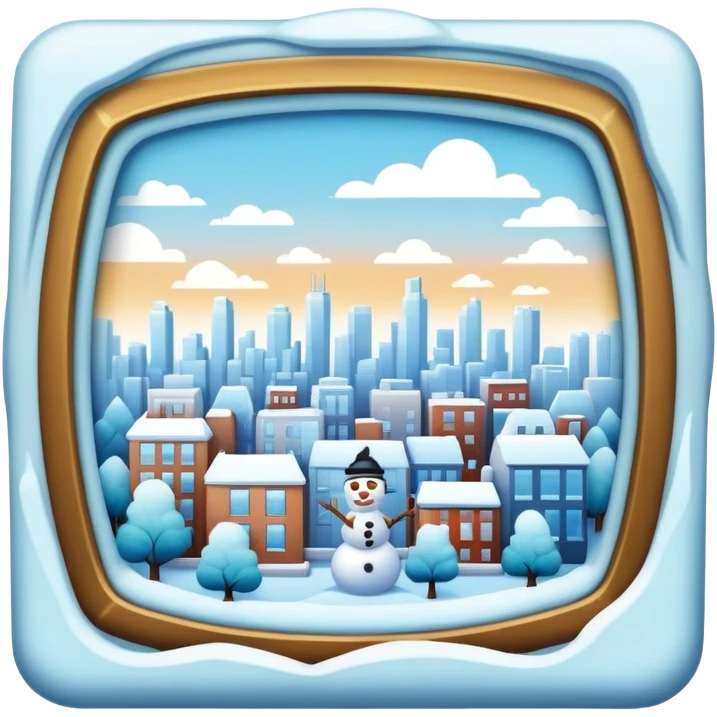 frosty morning in the city emoji