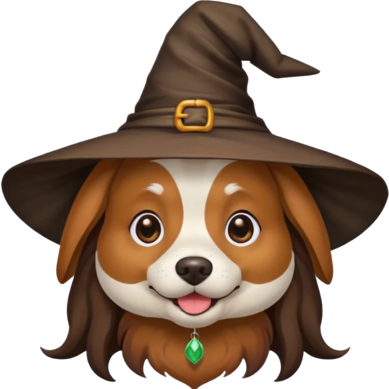 dog with witches hat emoji