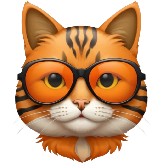 Cat wearing sunglasses emoji