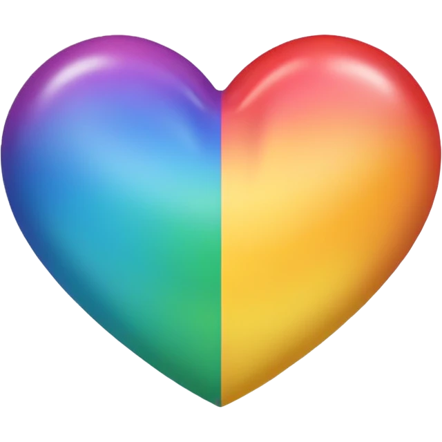 heart pretty rainbow emoji