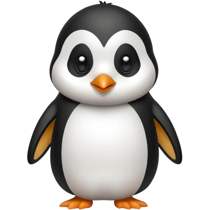 A penguin and a dog mixed together emoji