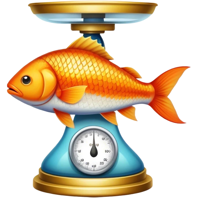 fish on the top of scales  emoji