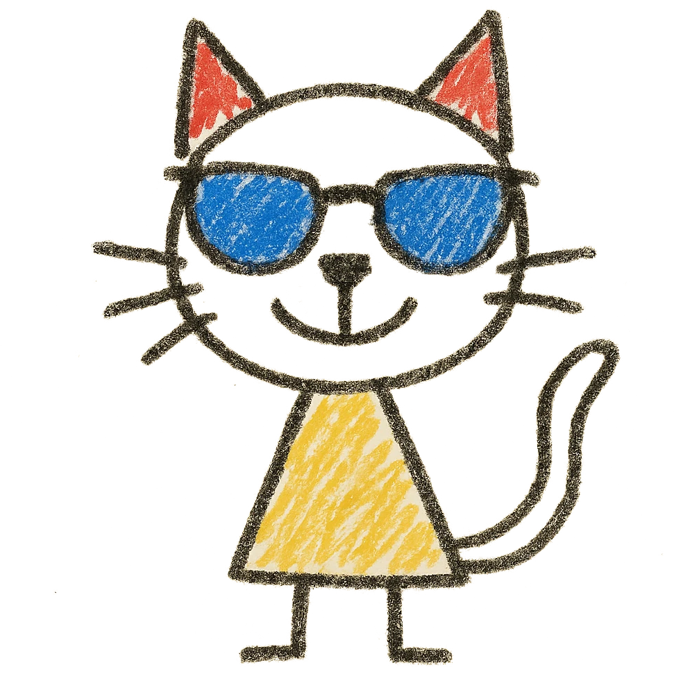 A cat wearing sunglasses emoji