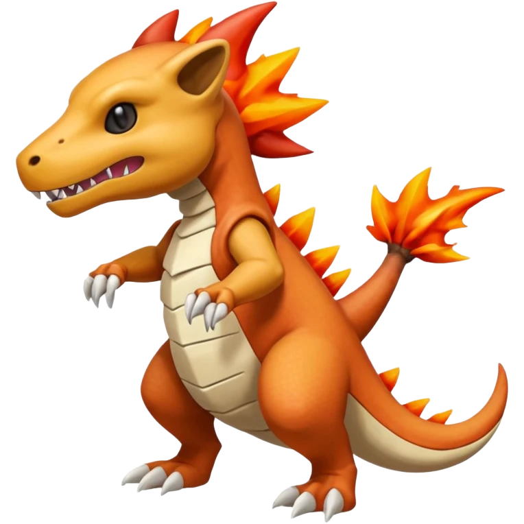Marowak-Cubone-Charmeleon-fusion (full body) emoji