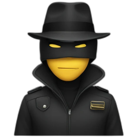 spy-masked-black emoji