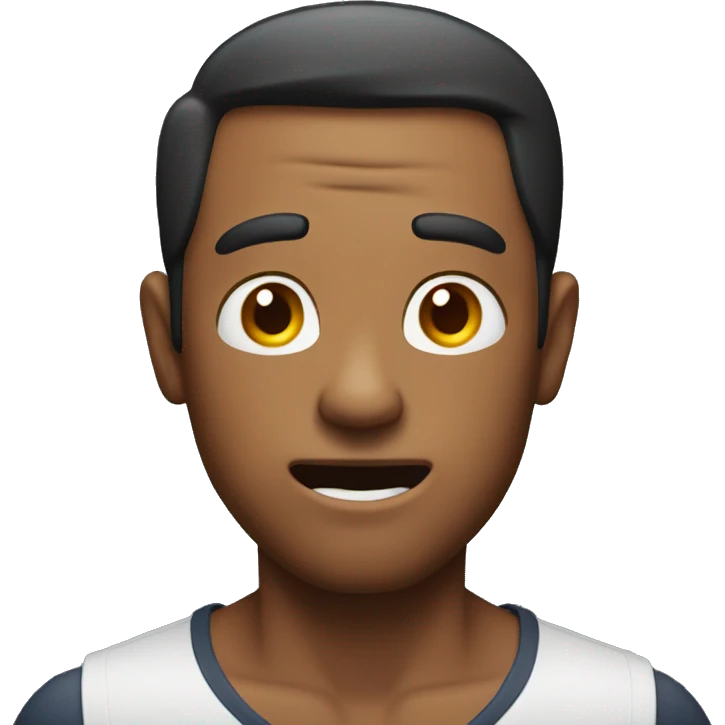 Surprised American Man with torso emoji