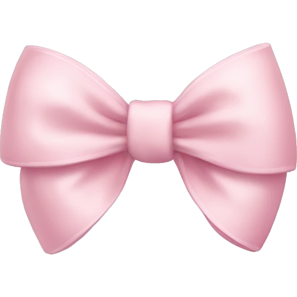 light pink bow emoji