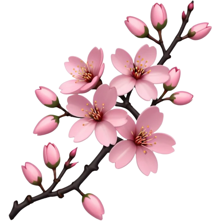 tribal with cherry blossom emoji
