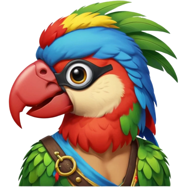 pirate and parrot emoji