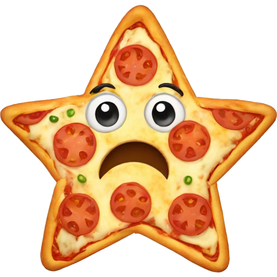 pizza in star shape emoji