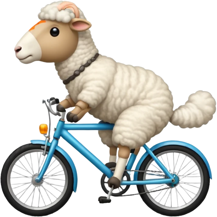 sheep on bike emoji