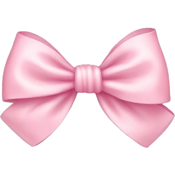 Baby pink bow emoji