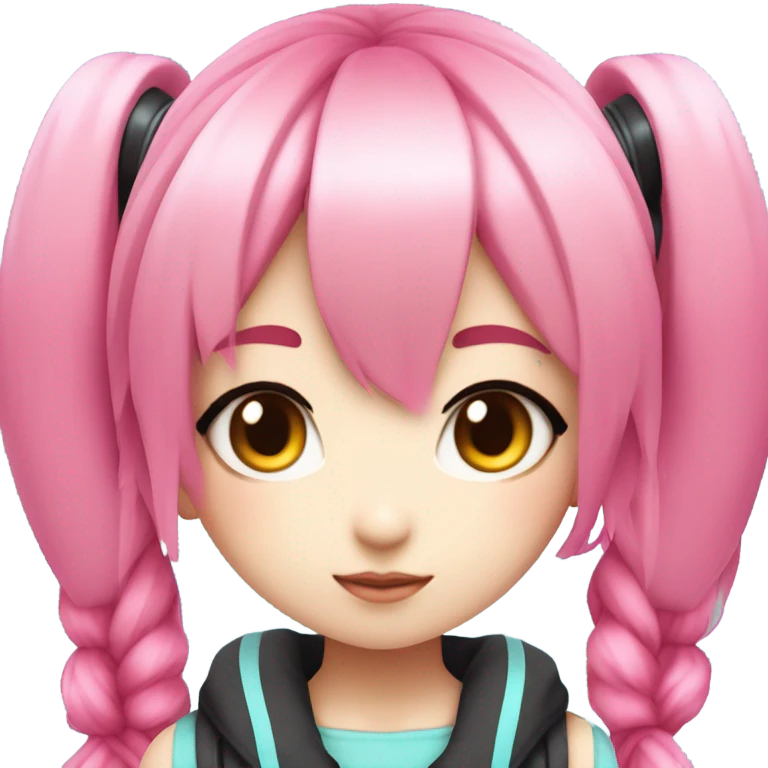 Pink miku  emoji