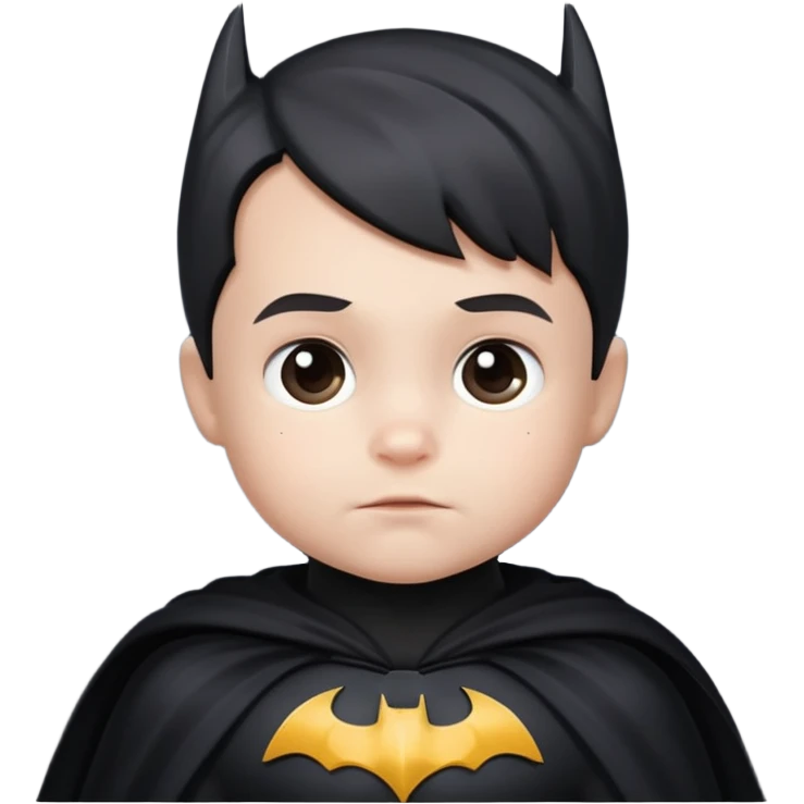 Toddler Batman in capes...Batman and NOT Superman  emoji