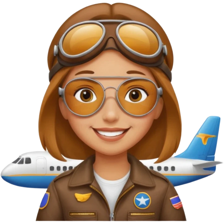 Girl riding airplane with the word Tuesday  emoji