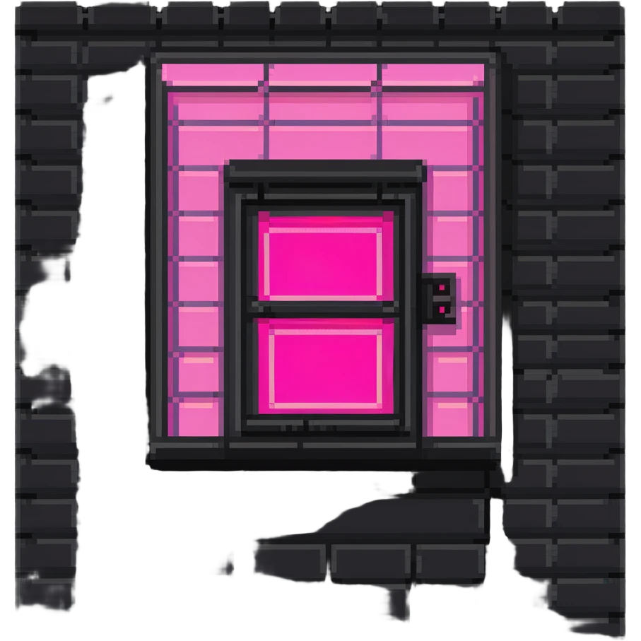 Russian prefabricated panel building with neon pink light in one window for growing plants emoji