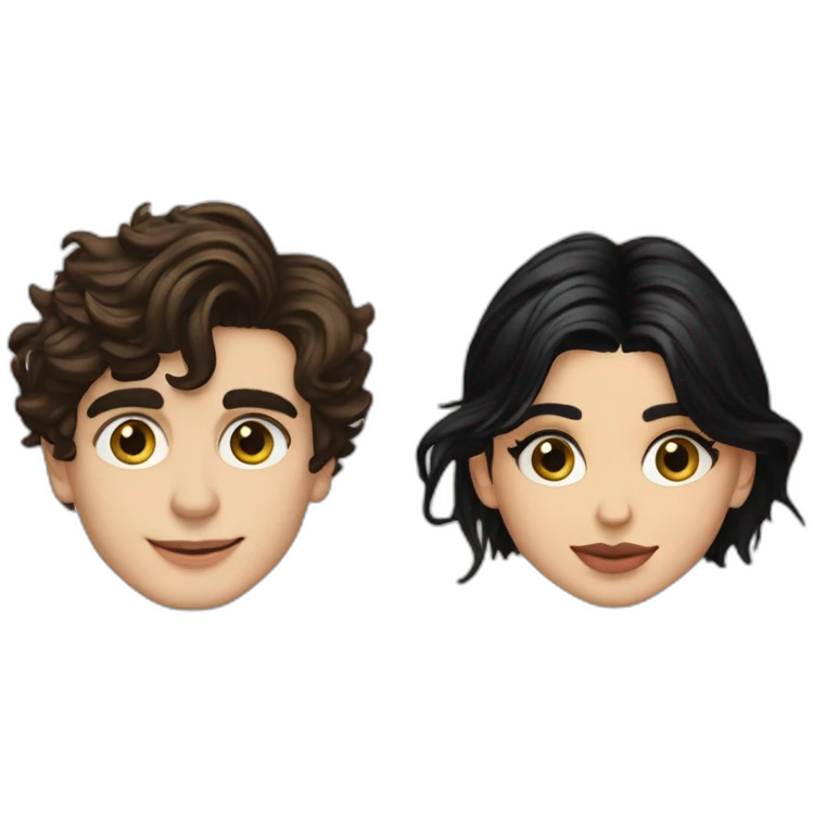 Timothy Chalamet and Kylie Jenner emoji
