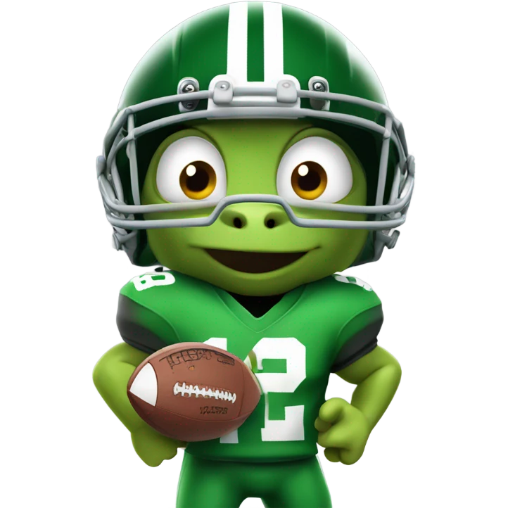Turtle being Tom Brady emoji