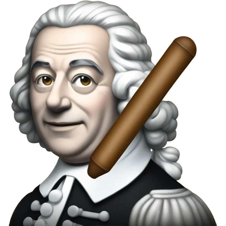 Johann Bach pointer stick chalkboard emoji