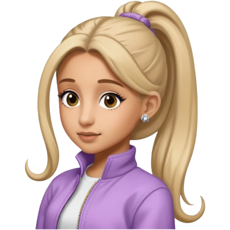 ariana grande ponytail 2025 emoji