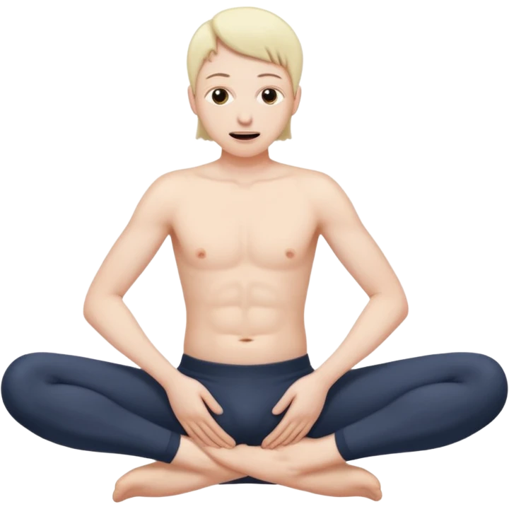 person stretching their rectum open emoji