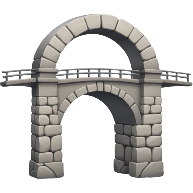 a simple icon of a bridge emoji