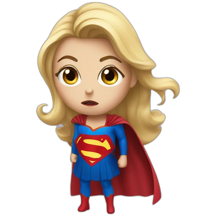 supergirl hangry emoji