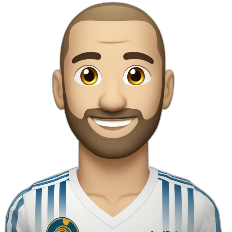Karim Benzema with Waves emoji