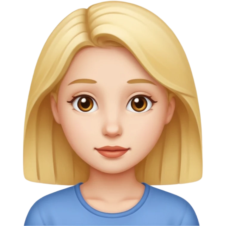 Una ragazza emoji