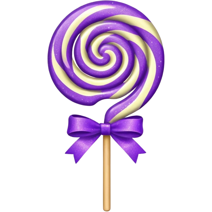 glitter cian and purple lolipop emoji