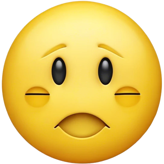 The smiley has one eye half-closed from shock emoji