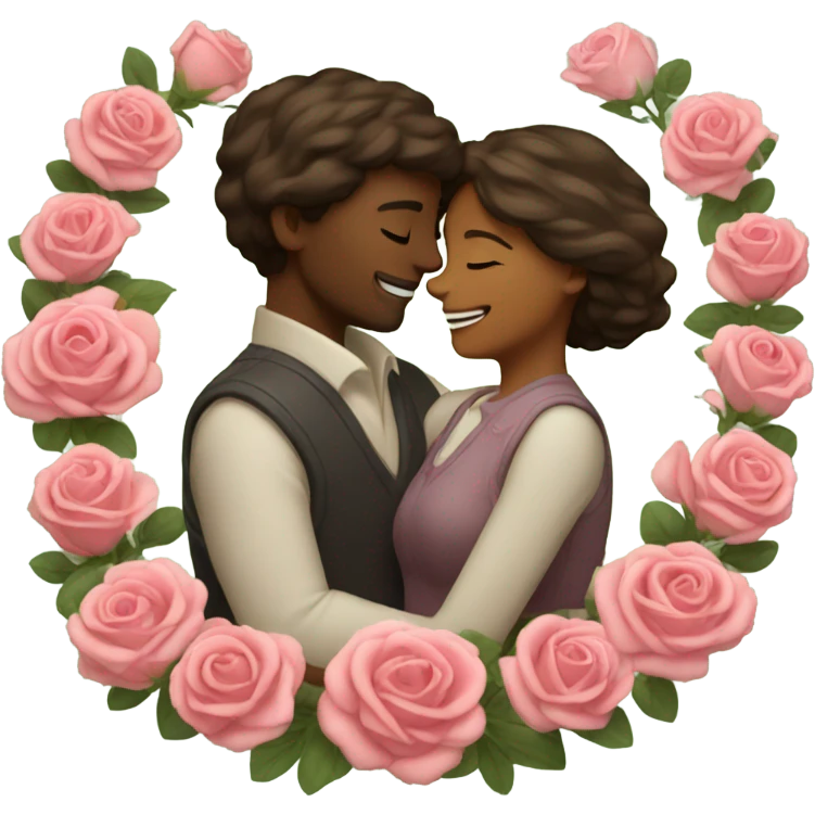 Rose couple  emoji