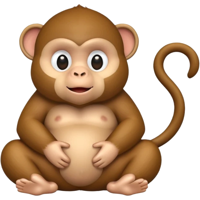 Fat lil monkey emoji