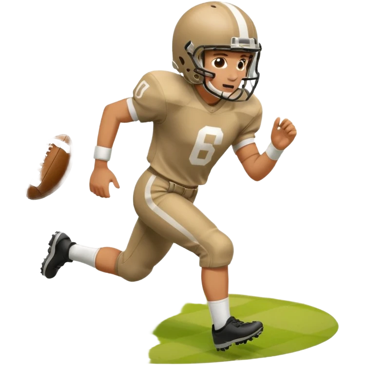 A person playing football on the field emoji