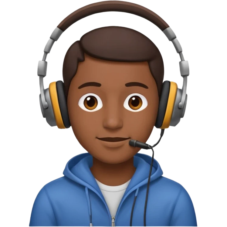 Listening to music emoji