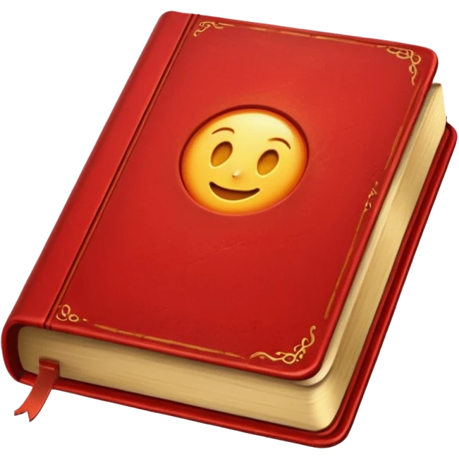 red book, golden glow emoji