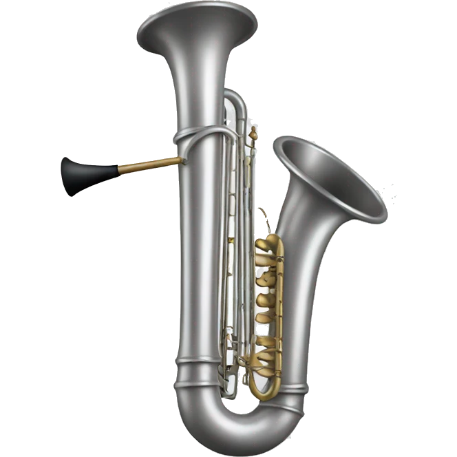 silver contrabass bugle emoji